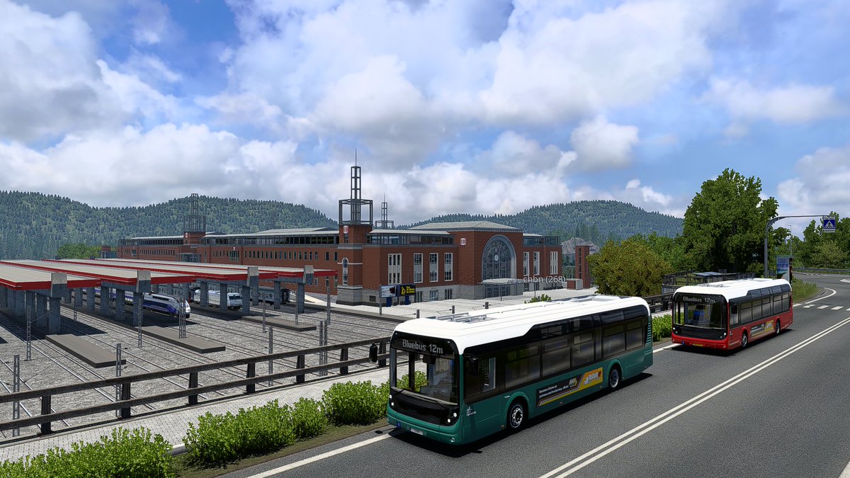 GeekPenguin2019's tweet photo. Another day on Milestone Bay island to celebrate the 10th anniversary of TruckersMP (Part 2). #TMP10🎈🏁🚚🎂🎈🔟🚌🚄🚊🚅 https://t.co/A2nrkgUigR
