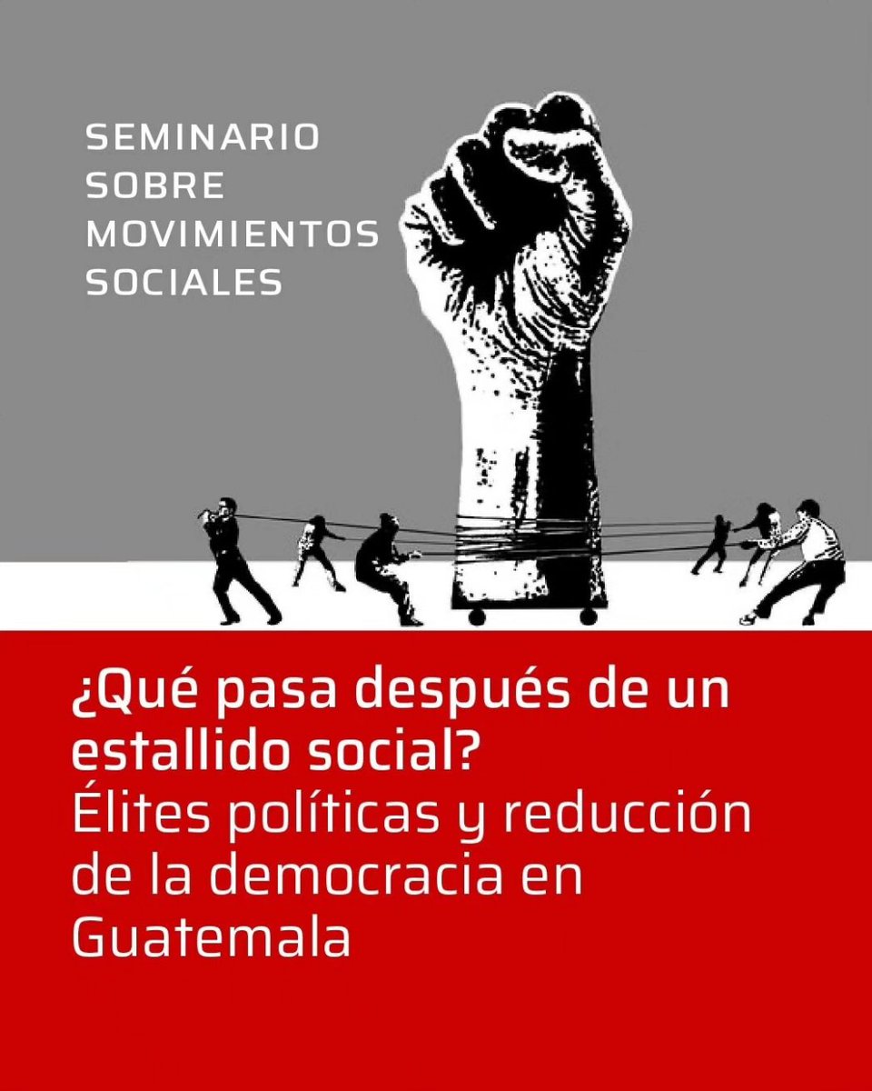 Próximo encuentro del Seminario abierto sobre movimientos sociales

@BriseidaMilian de @RedInnovaPol expondrá sobre estallido y democracia en #Guatemala

📌 13/5 - 11 h Campus @unsamoficial

Organizan: @UNSAM_EPyG, @idaesoficial y @eh_unsam