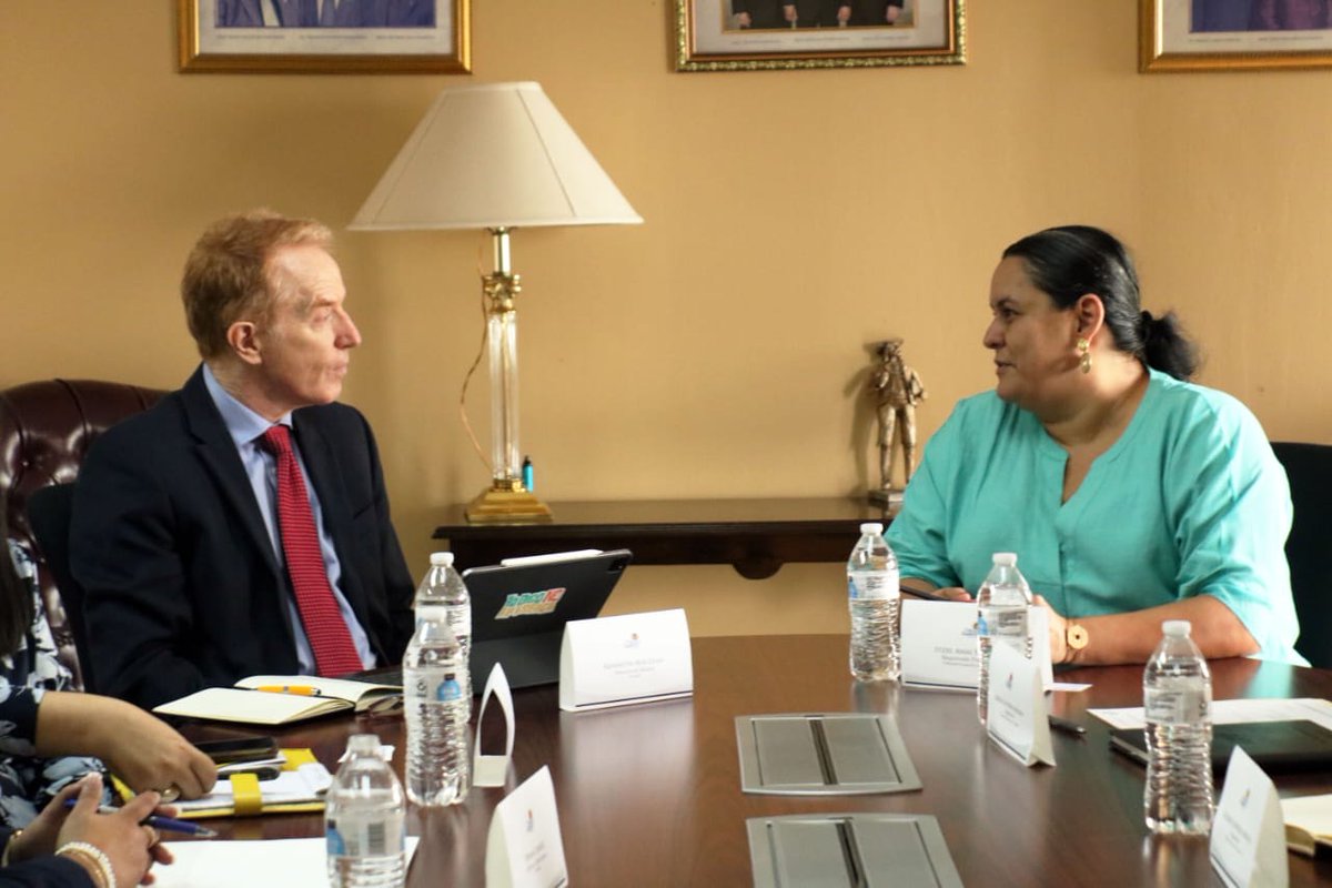 Ken MacLean, Director de @USAIDHonduras, se reúne con Magistrados del @TSCHonduras y confirma apoyo a través de los programas Gobernanza Democrática y @JusticiaEfectiva. El apoyo de USAID es firme para desarrollar el Plan Estratégico Institucional 2025-2029 del TSC y procesos,