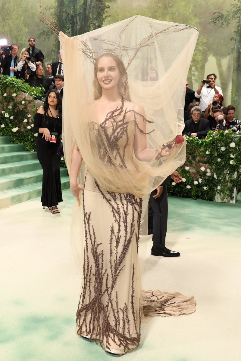 Lana Del Rey acaba de chegar ao #MetGala.

#MetGala2024