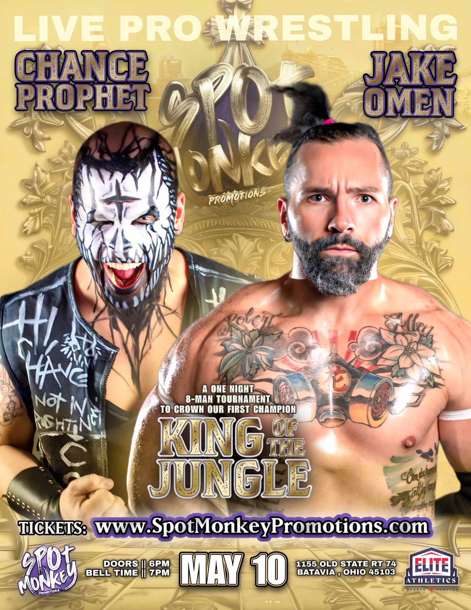 Damian Chambers isn’t medically cleared so this Friday, it’s now @chanceprophet vs. @JakeOmen2012 Get your tickets now!