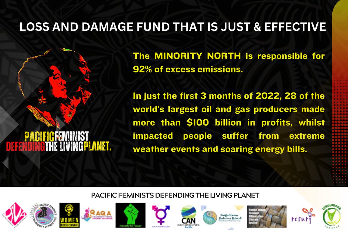 Loss & Damage of burial grounds, ancestral land, shorelines, ﬁshing grounds & culture, is a lived reality for our people. Sign on here to Endorse, Join, and Support the Campaign: tinyurl.com/jmuht3m9 #PacificFeministDefendingTheLivingPlanet #FeministsForTheLivingPlanet