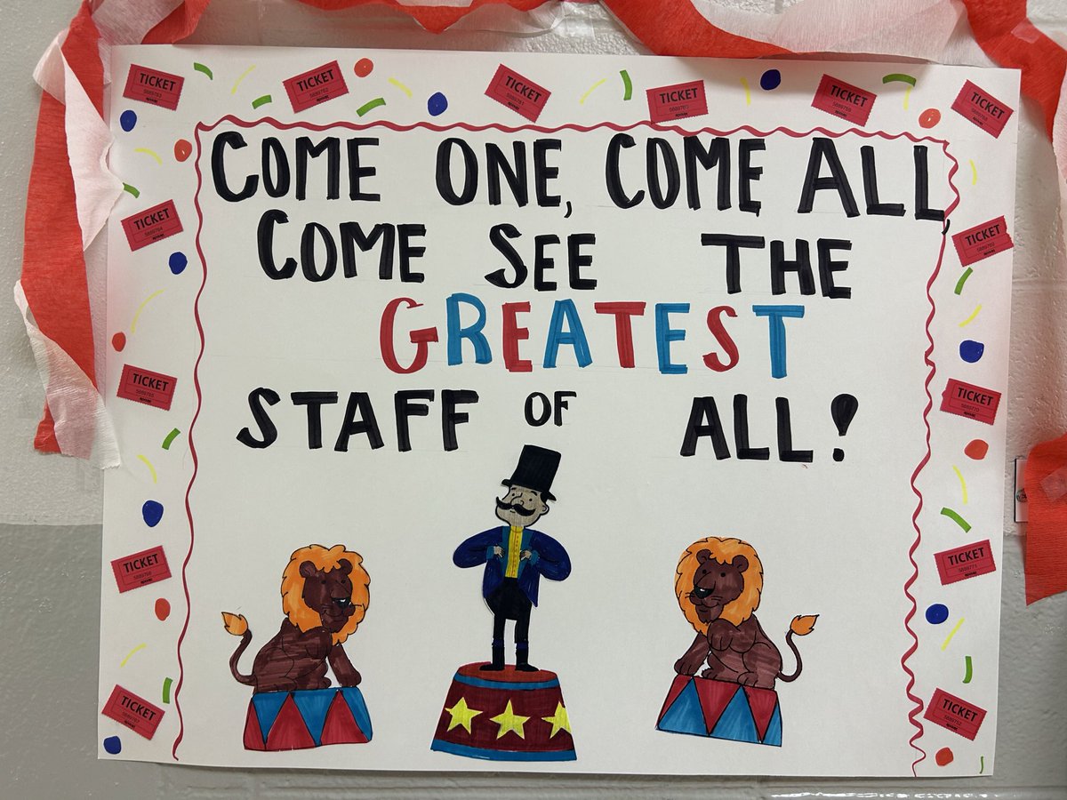 Our PTO is amazing! They started off Teacher Appreciation Week with a bang! The entire week will be circus themed with treats for the staff each day.