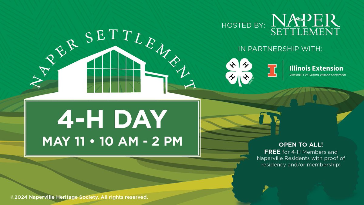 4-H Day is this Saturday, May 11! Students (grades 1-6) and their families are invited to explore a variety of hands-on activities that teach innovation in agriculture, history, and sustainability. Join us from 10AM-2PM: pulse.ly/ljztnqdhv8