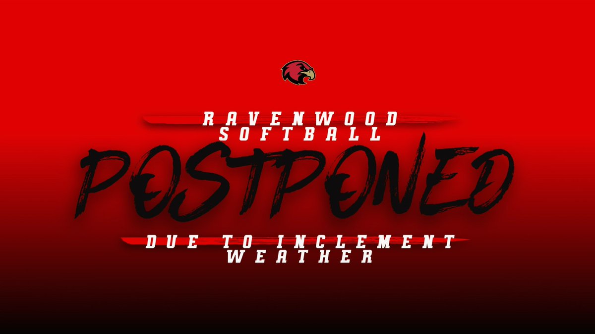 Today’s game vs. Summit has been rescheduled for tomorrow at 5:30 at Summit. ❤️🐺🖤