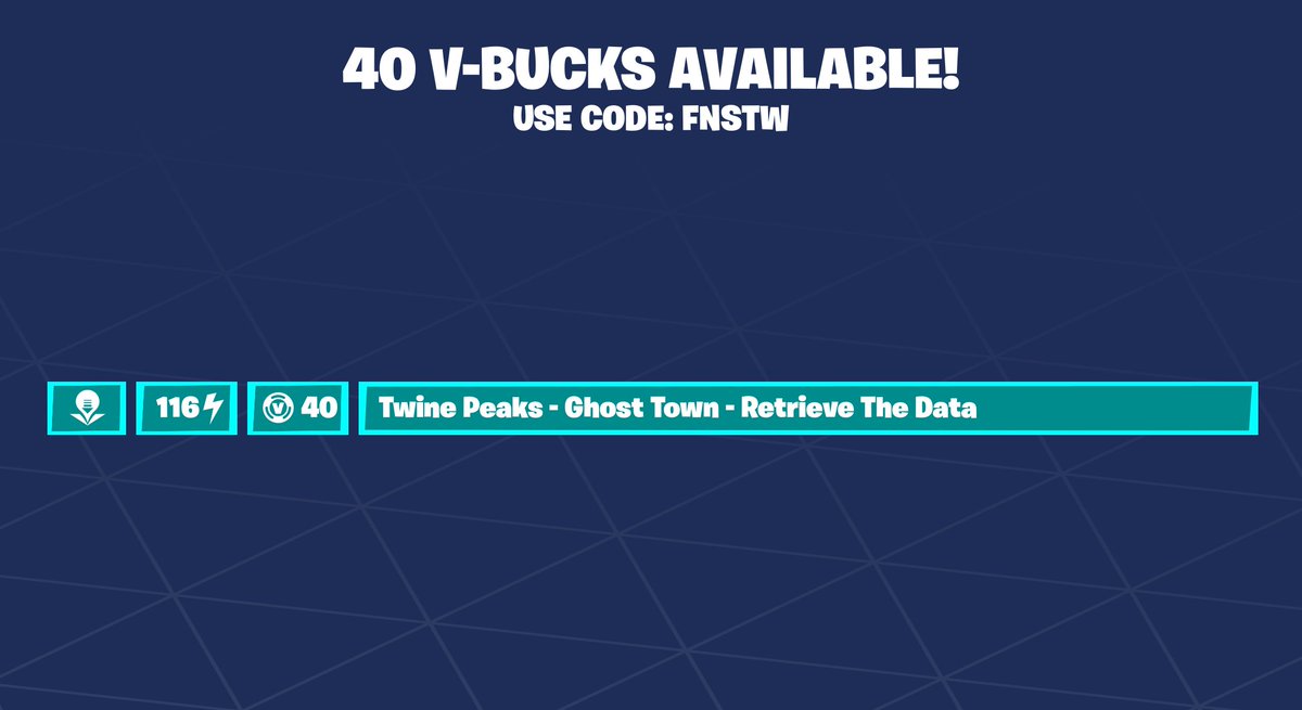 40 Vbucks! Use Code FNSTW to support me! #ad