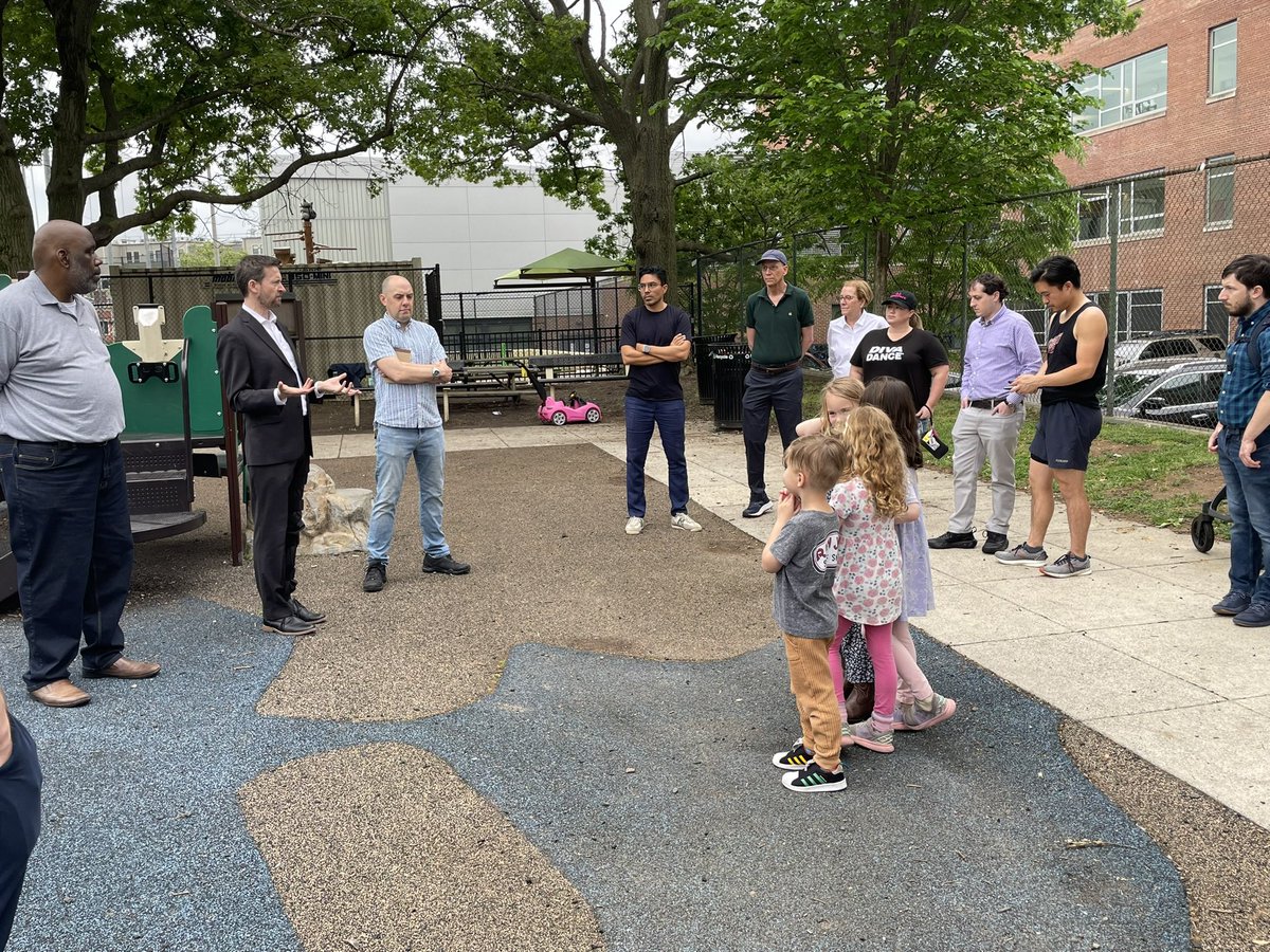 Great Walk & Talk tonight with neighbors, kids, and @DCDPR about what should be included in the coming Watkins Rec and field renovation. The kids were unanimous - bring swings to Watkins!