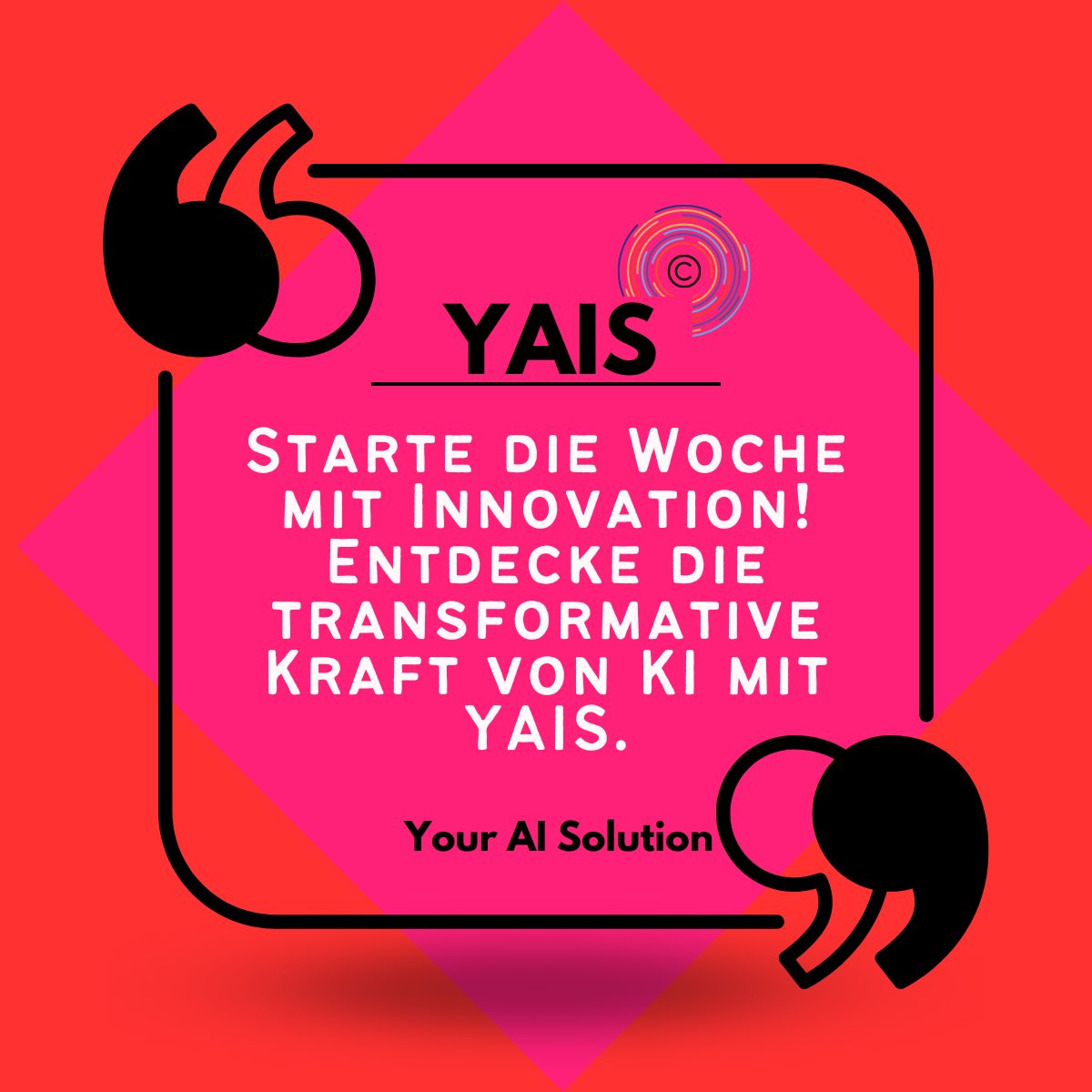 Wie wird KI deine Branche in den nächsten Jahren verändern? Starte die Woche mit einem Blick in die Zukunft und teile deine Gedanken mit uns! 💡🚀 #Innovation #KI #YAIS