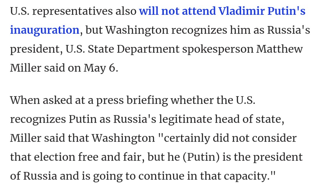 If you say the elections weren't free & fair, you can't recognise his rule as legitimate. The West is taking fundamentally incompatible positions. This hypocrisy underlines our weakness, fear & cowardice. Explains why their support has been so poor & inconsistent.