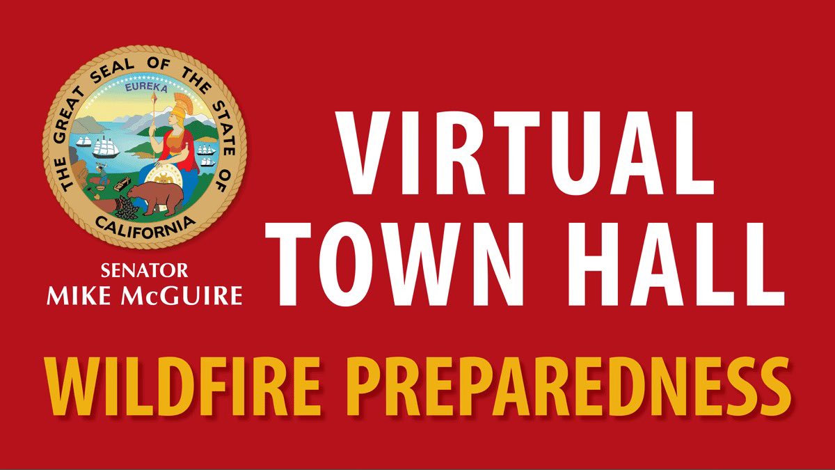 Can’t wait to talk with you this Wednesday for a critical Town Hall on Wildfire Preparedness & Prevention! We’ll kick off @ 6:30pm, CalFire Chief Joe Tyler will be joining us. RSVP & submit your questions/comments here: sd02.senate.ca.gov/rsvp/may8-town… Thank you - Talk on Wednesday.