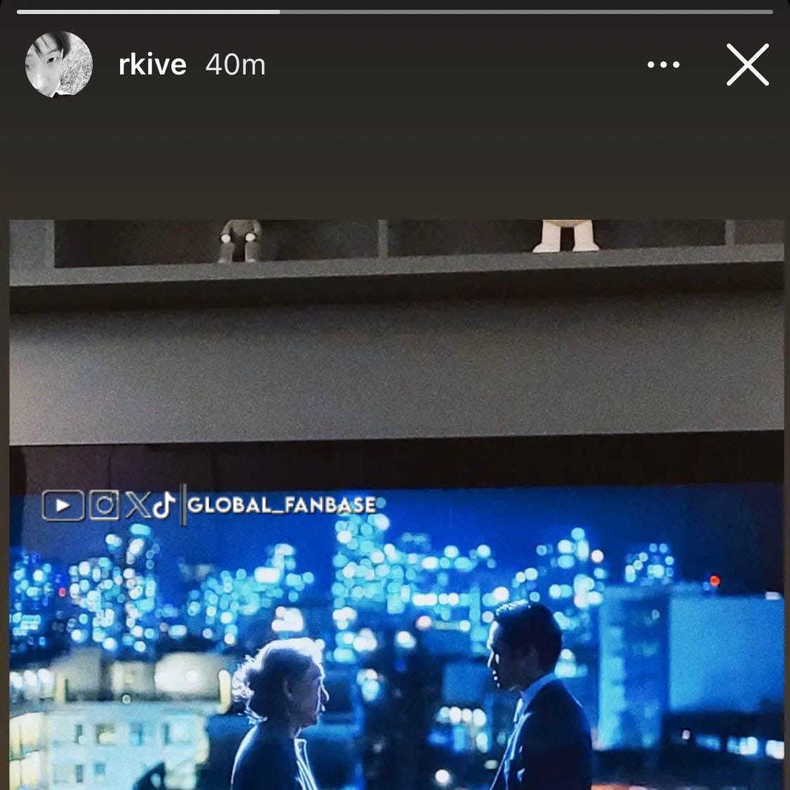 global_fan_base's tweet photo. [RM | ℹ️] 

the fact that back in 2022 namjoon posted himself watching the movie ‘pachinko’ starring kim minha and now she’s the female lead in his MV omg?!

 #RMUPDATE #RM #Namjoon #BTSRM https://t.co/WPi1SFUJmm