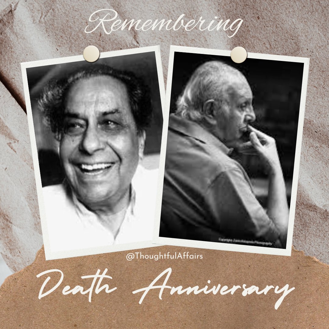 We lost two music directors on this day. Prem Dhawan who was a great lyricist too, and Vanraj Bhatia.

Follow the link to learn more about Prem Dhawan - youtu.be/CszRBmlVTEU

#thoughtfulaffairs #premdhawan #vanrajbhatia #musicdirectors #lyricist #bollywoodmusic