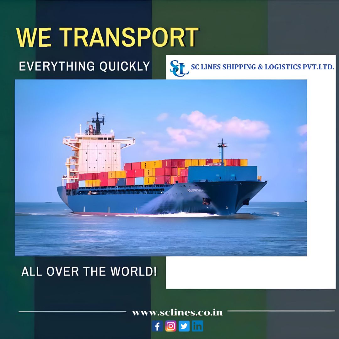 With our efficient transportation network, we swiftly transport everything to any corner of the world. 🛳🌊 #GlobalConnectivity #EfficientLogistics #sclineshippingandlogisticspvtltd #cargoshipping #Roroshipping #breakbulk #oceanfreight #worldwideshipping #freightforwarding #NVOCC