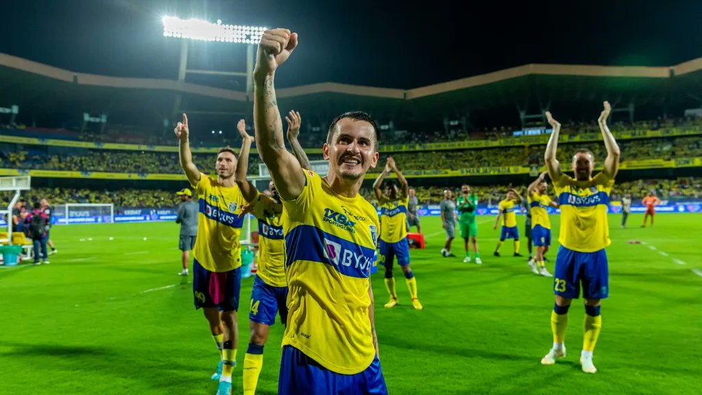 🚨 | Kerala Blasters club Director, Nikhil Nimmagadda, has confirmed that Adrian Luna is staying with the club this season! He posted, 'He was never going anywhere'. 🐘👍 #KBFC #SFtbl