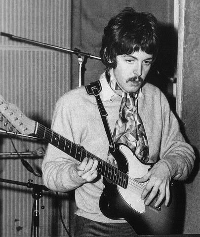 #PaulMcCartney during the recording sessions of 'Sgt Pepper', 1967
#TheBeatles