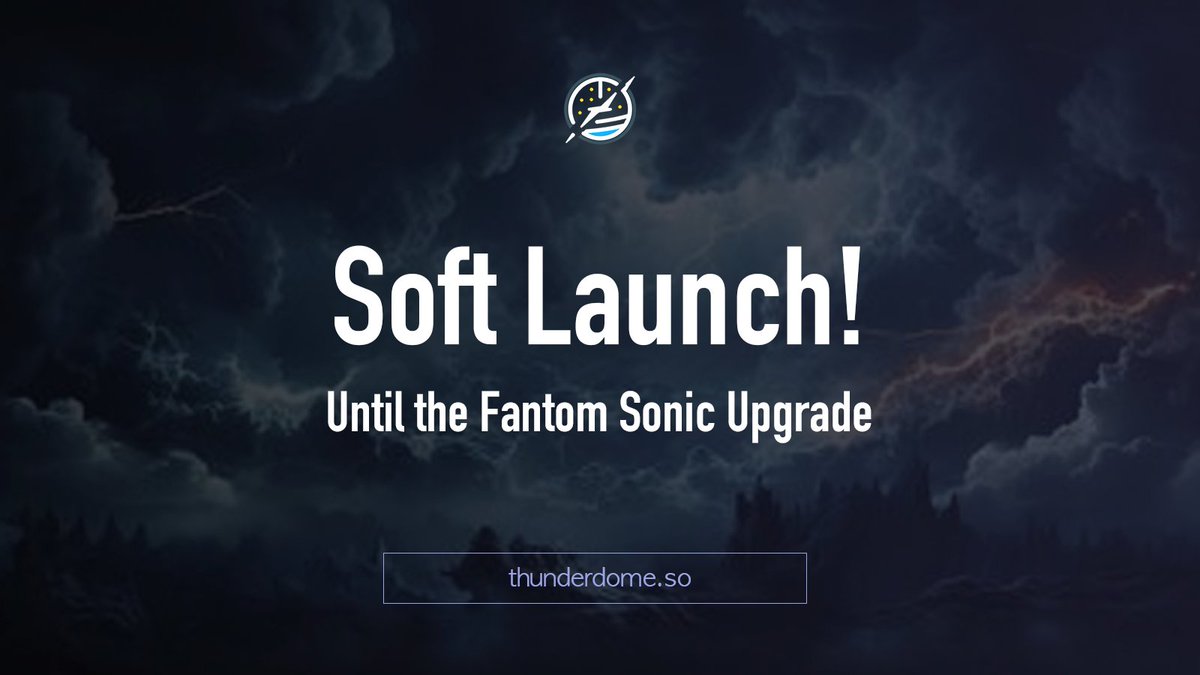 ThunderDomeSo's tweet photo. ๐ Excited to announce the soft launch of Thunder Dome! We've enhanced the user experience & optimized for mobile. Check it out โก๏ธ https://t.co/fLzlDEtKIM
๐
Soft launch until Fantom's Sonic upgrade. Your feedback is invaluableโjoin us & share your thoughts!
#FantomCommunity @FantomFDN