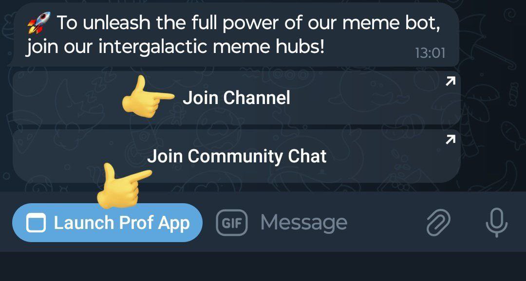 $50 ~ 750K | 24 HOURS ⏳ • RT & Join bot + Complete 2 tasks 👇🏻 shorturl.at/AETX6 (Post Proof) - - - Memeprof - AI powered SocialFi Platform