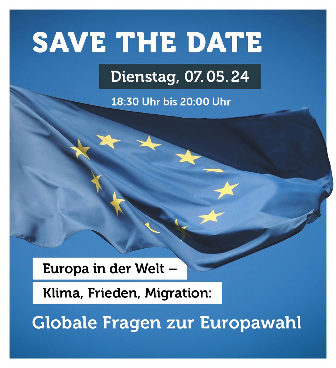 Am 9. Juni wählen die EU-Bürger*innen ihr neues EU-Parlament. Wir diskutieren mit: •@TerryReintke, BÜNDNIS 90/DIE GRÜNEN •@CaroRackete, Die Linke •@UdoBullmann, SPD •@hildebentele, CDU •@TillMansmann, FDP 👉Zur Anmeldung für den Live-Stream: brot-fuer-die-welt.de/gespraech-zur-…