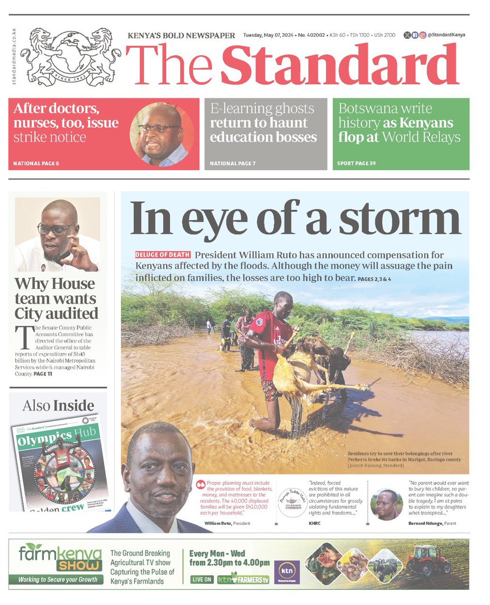#KENYA: Magazetini Leo...

Taifa Leo, The Standard, Daily Nation, The Star

Jumanne, Mei 7, 2024