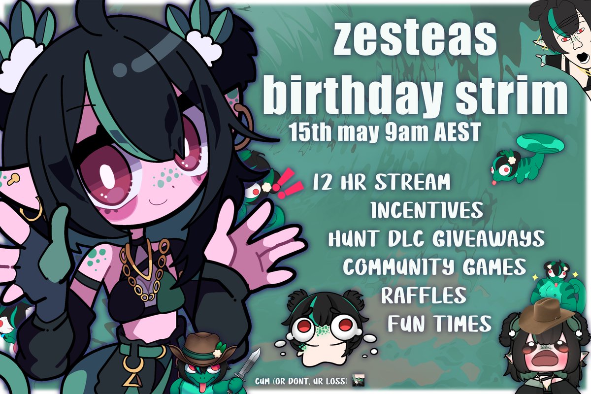 Its that time of the year [helpidontwannagrowold] 

15th 9am AEST

be there or be rectangle :<