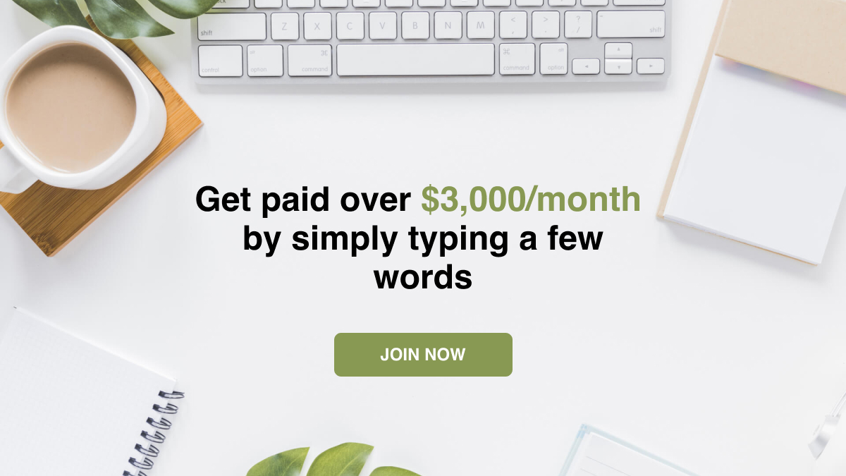 💰💻 Earn $3,000+/month typing a few words! 🚀 Work from home, no experience needed. 💼 Join now and start making money today! 
bit.ly/44DZhdN

#WorkFromHome #EarnMoney #EasyIncome #PassiveIncome #WritingCommunity