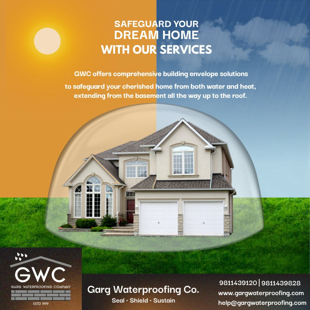 Safeguard Your Dream Home With GWC's Comprehensive Building Envelope Solutions to Safeguard your Cherished home from both Water and Heat
Meet us at Architecture Reconnect Summit on 10th May, 2024 @ The Lalit, New Delhi.

#gargwaterproofing #buildingenvelope #seal #shield #sustain