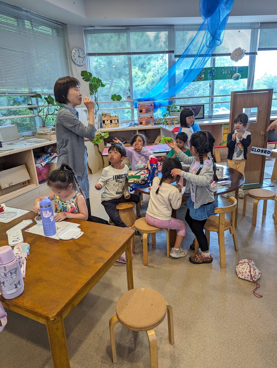 NIS_ELC's tweet photo. Planting, caring, observing, waiting, growing, getting eaten, then harvesting for eating. Full cycle of life in action at the ELC garden. #NISinquire #SharingThePlanetUOI #LearningThroughDoing #Caring #FromLittleThingsBigThingsGrow https://t.co/wgabYGv1w6