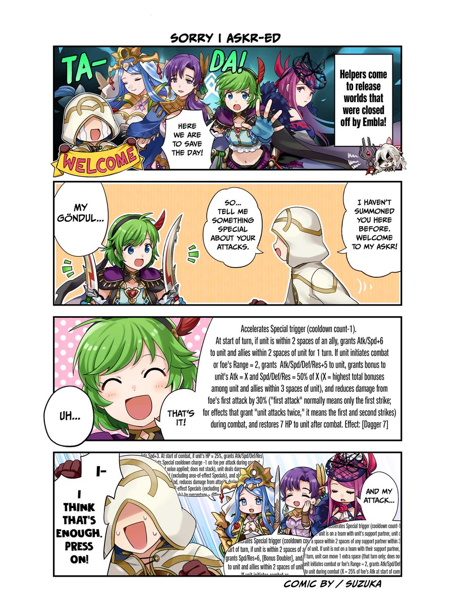 FE_Heroes_EN's tweet photo. The latest installment of A Day in the Life, the #FEHeroes online manga, is now available!

←Read comic right to left

Click here to read the current and previous installments: https://t.co/UOYYvYDDlq https://t.co/Wunr6zXwct