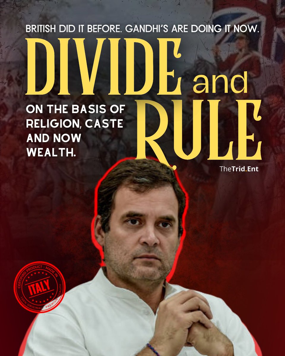 The ideology of British Rule is still alive.. 
#castecensus #RahulGandhi