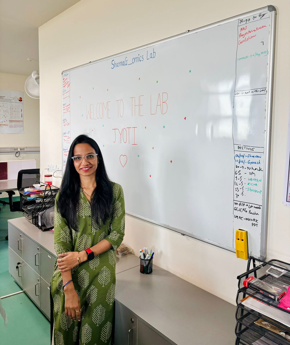 Welcoming Dr. Jyoti Rani @sharmajyoti829, an Institute Post-Doctoral Fellow (IITH-IPDF) in @omics_lab! With a PhD in Bioinformatics from Delhi University, we're thrilled to have her expertise enriching our team. Here's to new collaborations ahead!
@IITHyderabad @iith_src