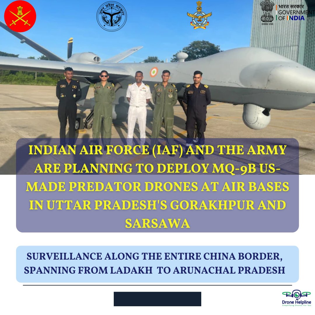 MQ-9B a US-made UAV, achieved its first kill in Afghanistan in 2007.India-US drone deal: India approved purchase of 31 drones. Visit: t.ly/4eTYt source: t.ly/dJB_v ; t.ly/1F9Kl #drone #usindia #uav #govtofup #predatordrone #mq9b #dronedeal