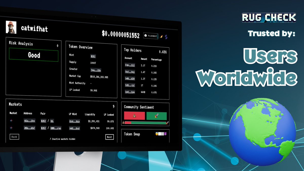 🚨 NEW: @Rugcheckxyz, an anti-rug tool, announces that their free API integration with @solana dApps is now live.