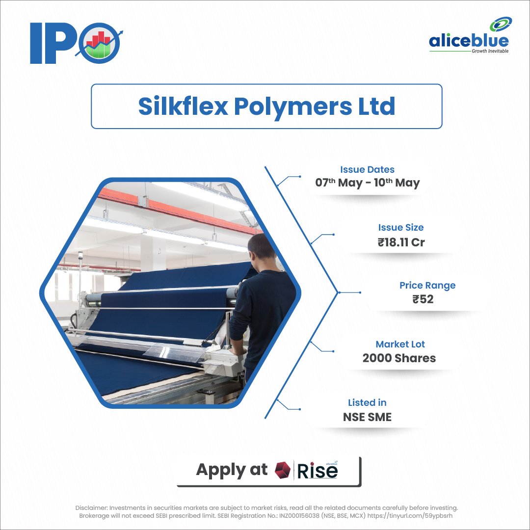 aliceblue_india's tweet photo. Are you geared up for these  IPOs?

Check the Issuesize and Pricerange and then click https://t.co/LgQ1LbvuUD  to apply #aliceblueipo

Disclaimer: https://t.co/bGMFNpQEB8

#SilkflexPolymers #FinelistingsTechnologies #IPOAlert #aliceblue #StockMarketindia https://t.co/az43twCy5k