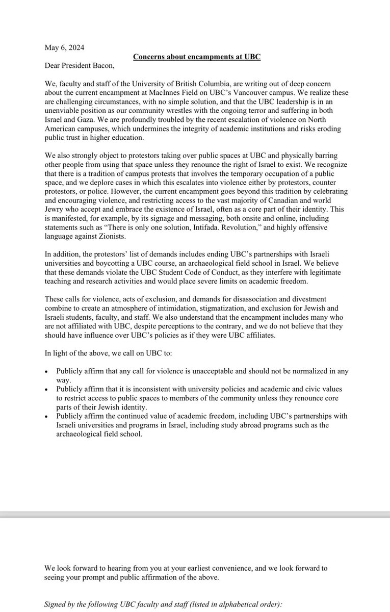 👇🏼MAJOR DEVELOPMENT

Att: @Dave_Eby @lisabeare @AmanSinghNDP 

Since there seems to be an attempt to try to amplify the fringe @FacultyJewish statement (possible because of the involvement of @avilewis and @NaomiAKlein and their close connection to the @bcndp) here is a letter
