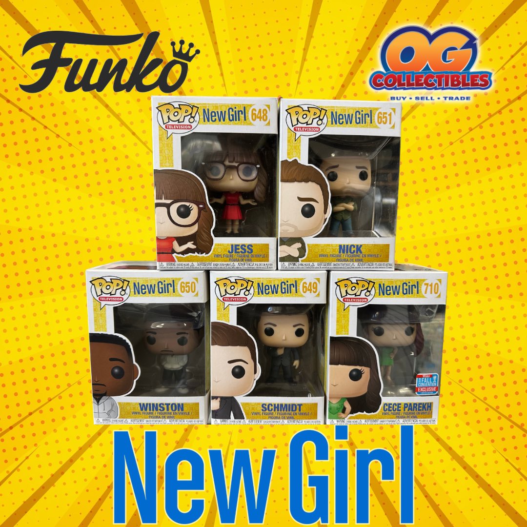 NEW GIRL 🤓🇺🇸
.
.
We Just Got In This Set Of New Girl Funko Pops! 🔥 Now Available In-Store & Online 🛍️
.
.
#funkoaddict #funkopop #funko #funkocollector #funkocollection #funkophoto #funkofamily #funkopopvinyls #funkopops #newgirl #newgirlshow #newgirlfunko