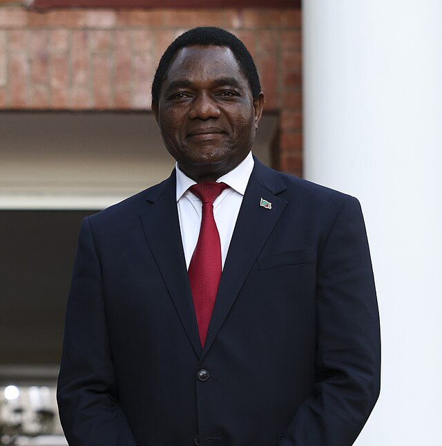 Zambian President Hichilema transfers 51% of Mopani Copper Mines to a Middle East company. The move follows repossession from Glencore plc and First Quantum Minerals Limited. Hichilema seeks 23.5 billion kwacha ($937 million) for humanitarian aid due to severe drought.