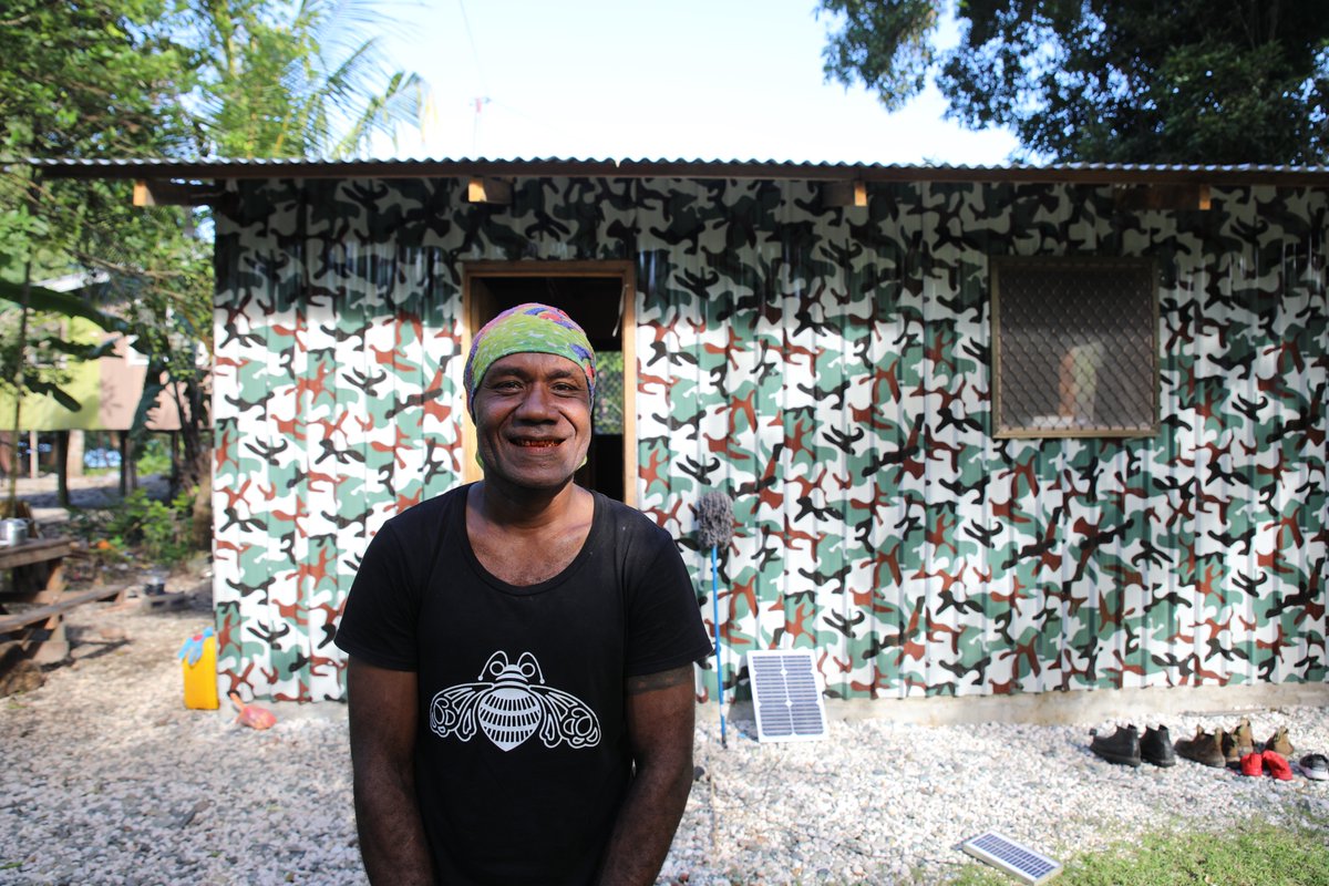 Meet Jacob, another dedicated worker from 🇸🇧 who built a new house for his family of 4 using his savings from the 🇦🇺 #PALMscheme. Jacob believes hard work is key to achieving goals & will continue to work on improving his home. Working together gets results! #SIAusPartnership