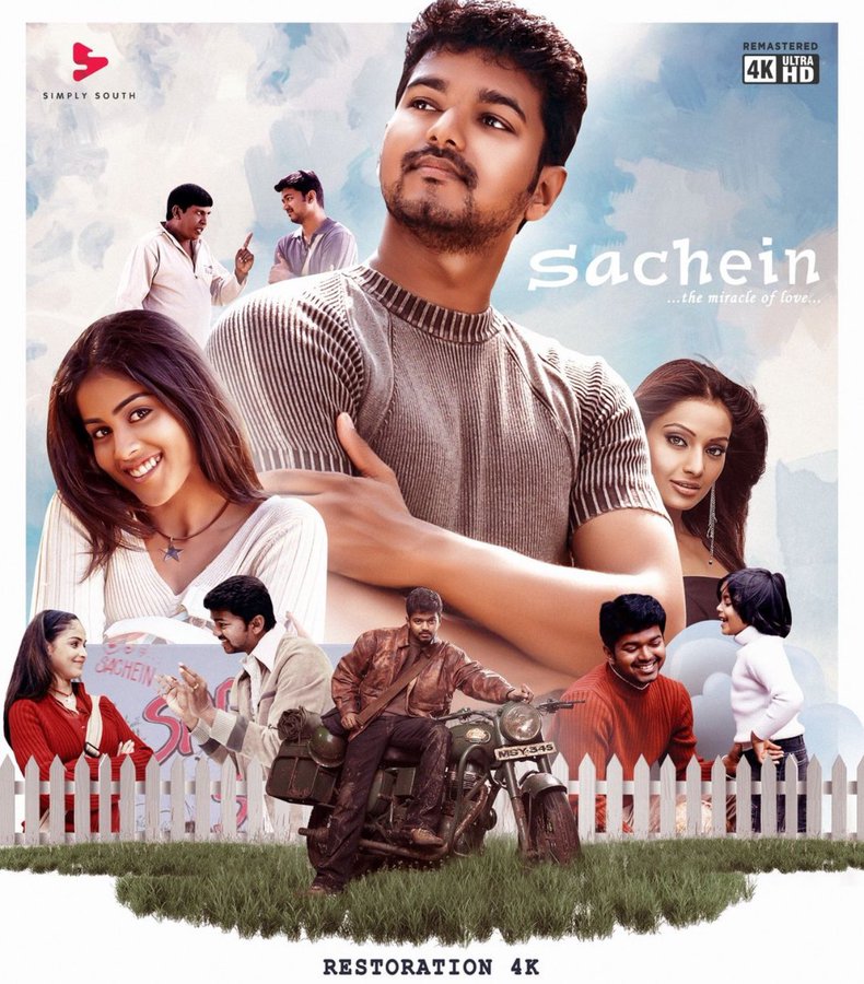 Latest Buzz: #Sachein Worldwide Grand Re-release Planned in April 2025 on the occasion of it's 20th Anniversary 🤍 @actorvijay #Genelia #Vcreations #DSP