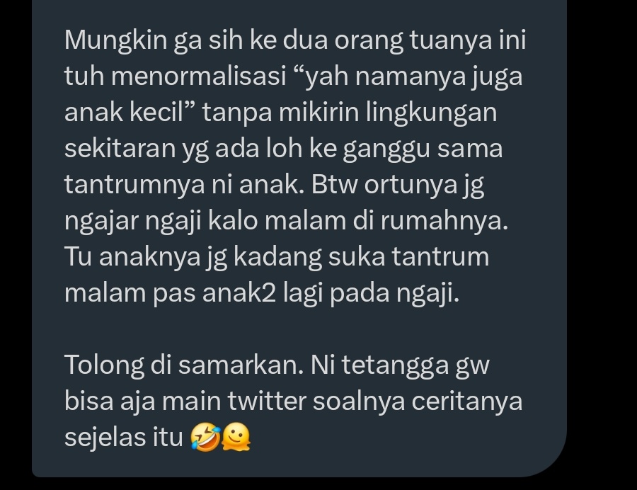 Anak tetangga tantrum

note: anak-anak diurus oleh nenenk