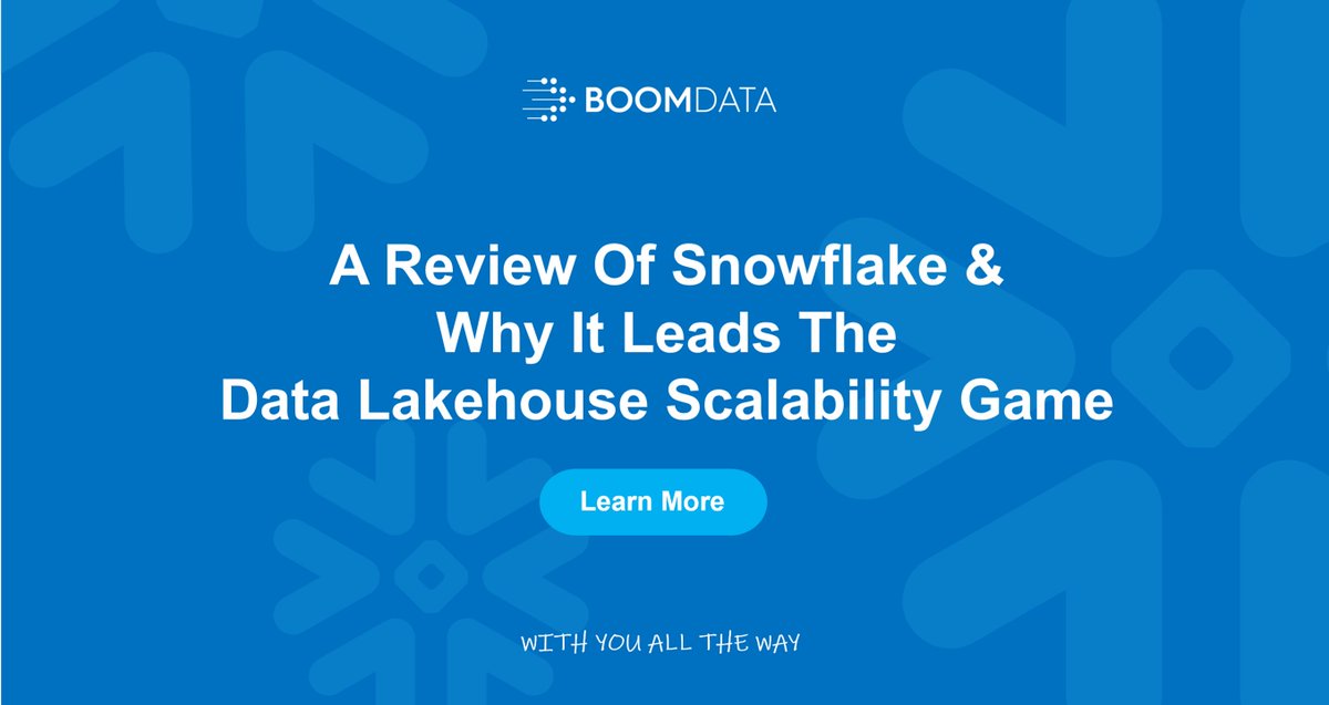 BoomdataAus's tweet photo. We explore the @SnowflakeDB  Data Lakehouse, its capability, how it compares to other leading cloud data platforms &amp; why it’s worth considering. #snowflake #datalakehouse #clouddataplatform https://t.co/CHzPDNggkf https://t.co/QBhIP2hXHh