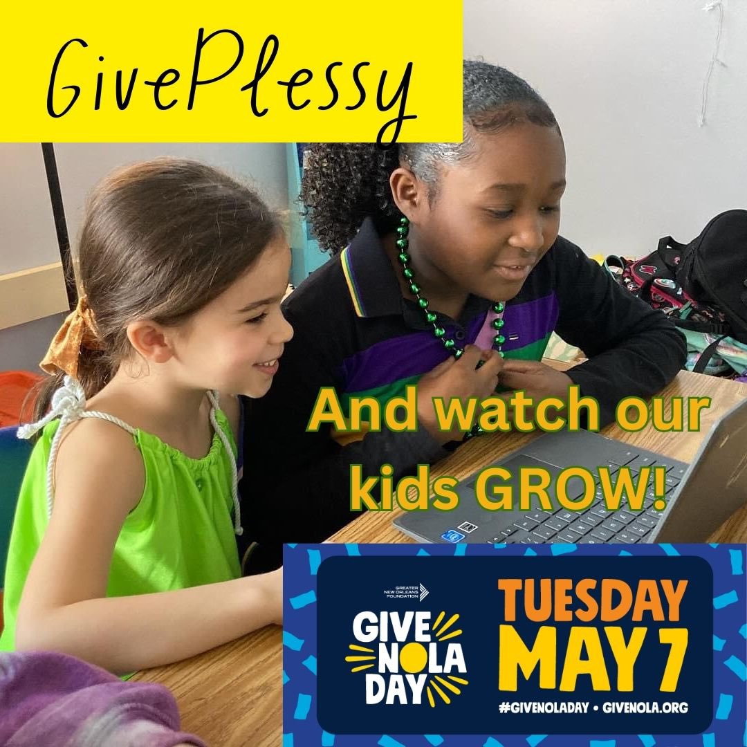 Here we GROW!!

Midnight on #givenoladay 🎉The excitement grows just imagining what our community will #give in support of our Plessy Panthers!! (link in bio) 🕛💰💚

givenola.org/homer-a-plessy…