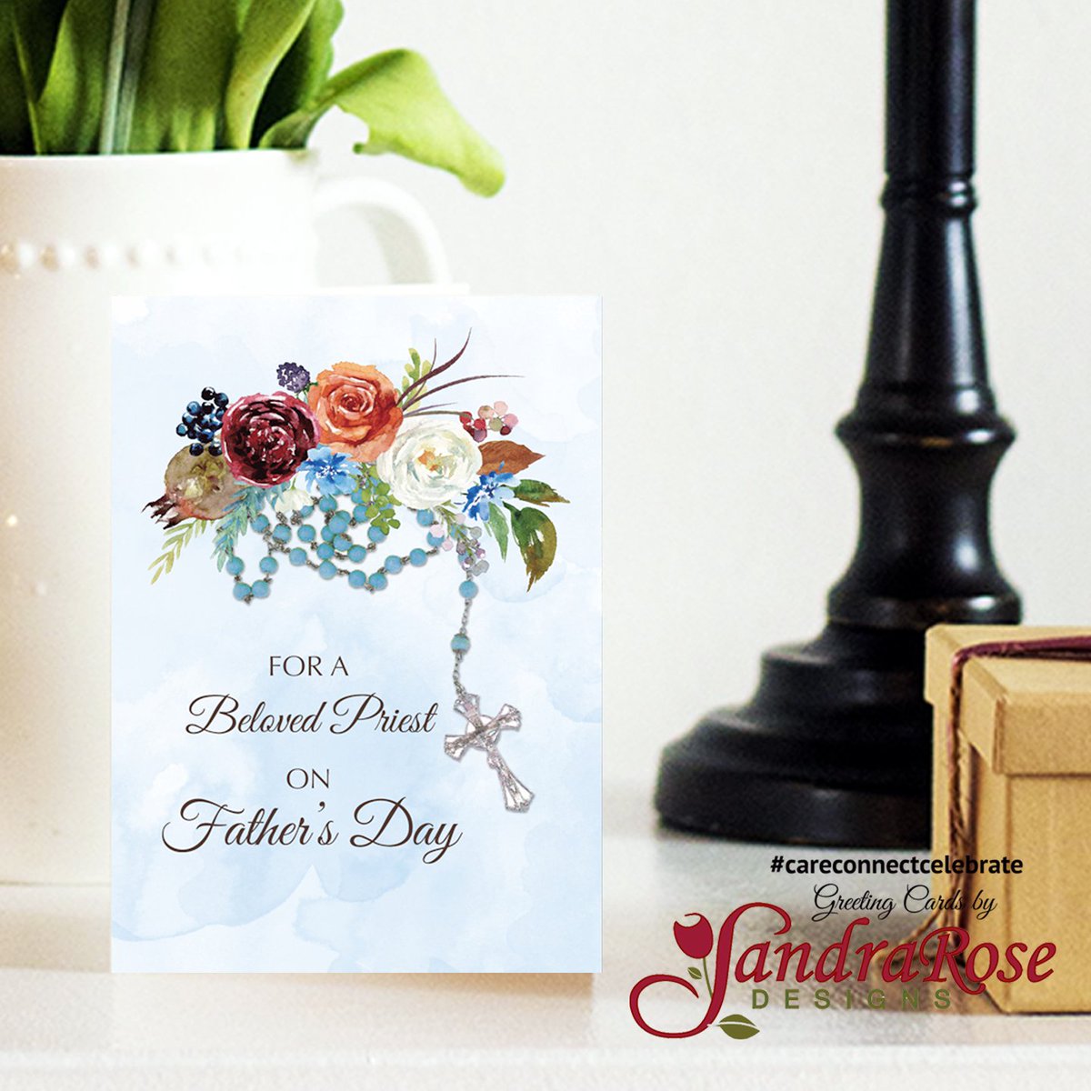 Celebrate Father's Day with a heartfelt tribute to the guiding light of the Catholic priesthood. This beautiful card features a serene depiction of a blue rosary. #CareConnectCelebrate #SandraRoseDesigns @GCUniverse #Greetingcards #Greetingcard greetingcarduniverse.com/holiday-cards/…