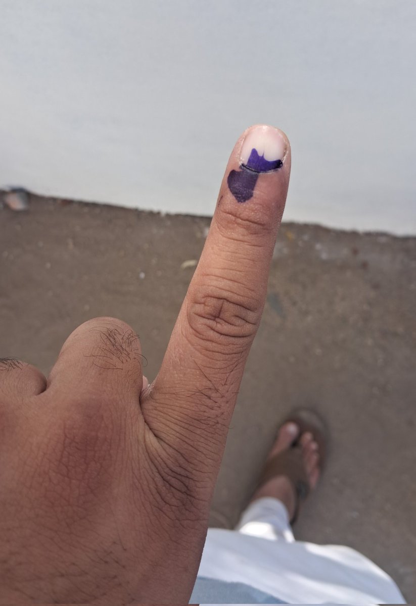 Voted Done.🗳️
Making my mark in history: voted in the 2024 Lok Sabha elections, securing India's tomorrow. 🇮🇳✅
Voted for fascism, dictatorship and Hindutva, to develop a Viksit, Sashakt, Surakshit BHARAT🪷🙏
