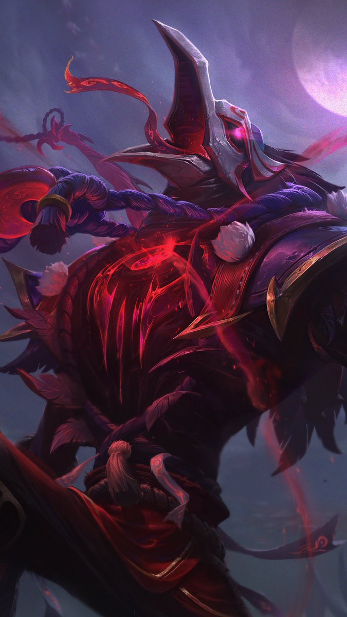 I really like the subject of the Blood Moon and I really enjoyed the work！😆 Credits to Riot Games League of Legends Splash Team #LeagueOfLegends #illustrations #splashart