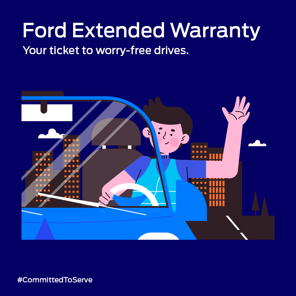 With Ford, it's all smooth rides and happy family times. Opt for our Extended Warranty plan and secure your Ford against unexpected expenses related to Mechanical and Electrical failures.
 
#CommittedToServe