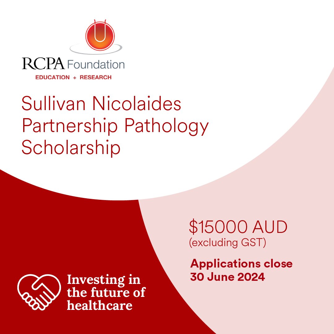 📣 Calling all #pathologists, doctors, Trainees or scientists from a Pacific Island nation working in the field of pathology. #RCPAFoundation has announced a new grant in partnership with Sullivan Nicolaides Pathology. Apply now: rcpa.me/RCPAFoundation… #MedEd