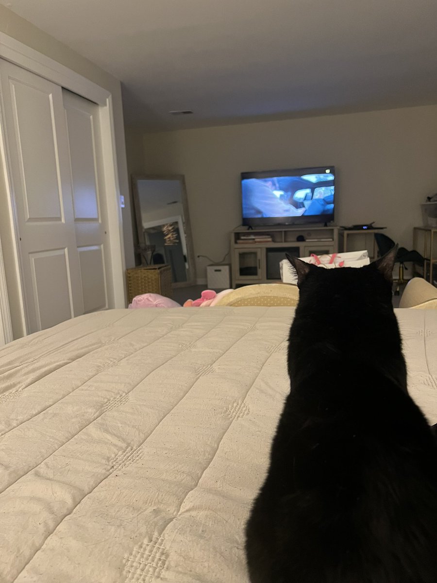 she really loves tv time