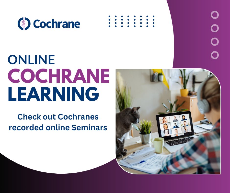💻 ONLINE LEARNING 💻 Did you miss our webinar on the new Assessing Unconventional Evidence (ACE) Tool? The recording is available here: ow.ly/Fv3X50Rt870 📽 You can also read more about this tool on the ACE website ow.ly/AWJQ50Rt86W