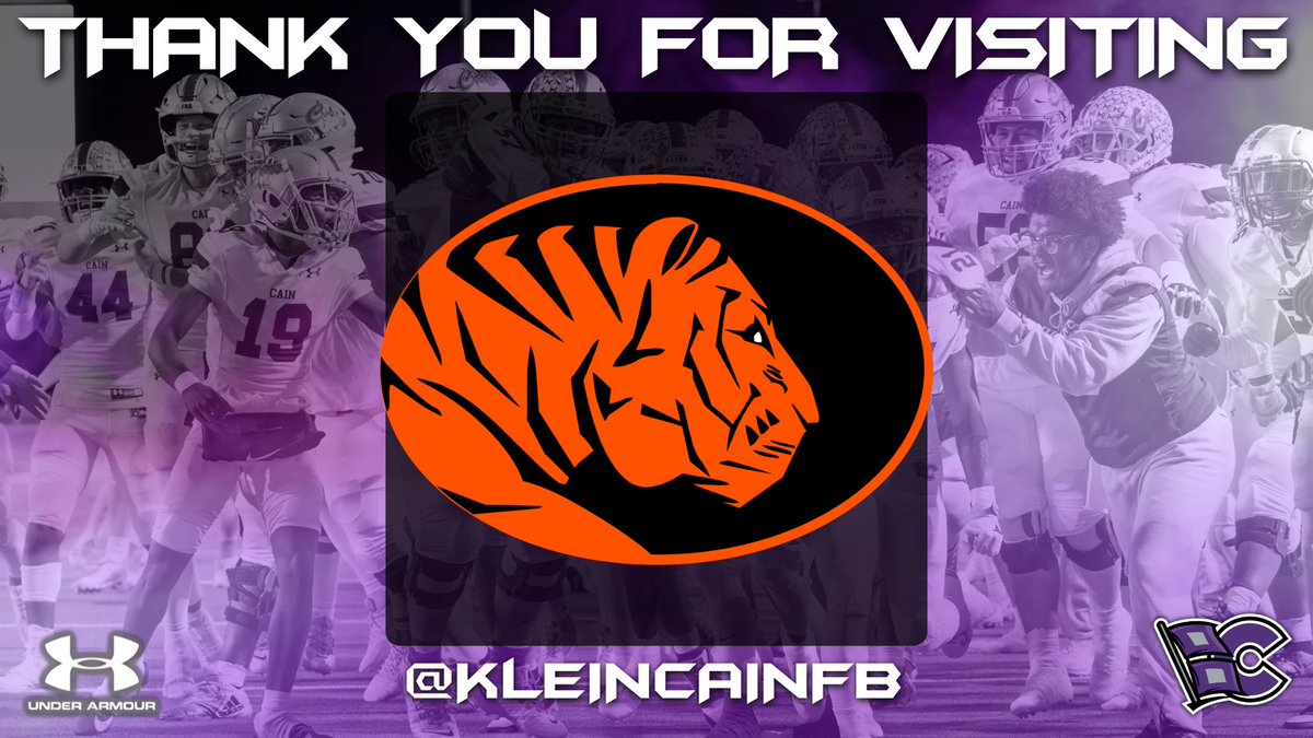 Thank you to @ECUTigersFB for stopping by to check out @KLEINCAINFB #RECRUITTHEREIGN #STORMSURGE24 #REIGNCAIN