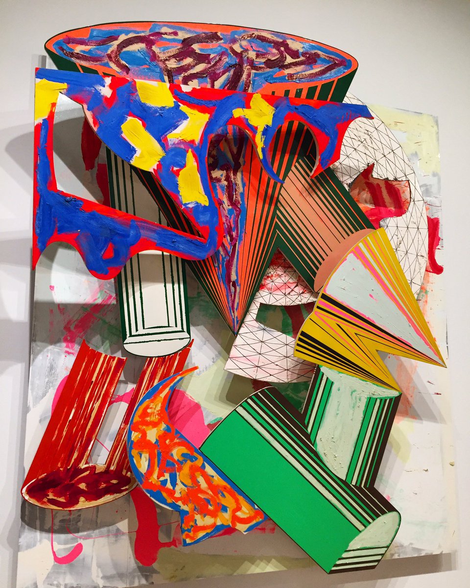 #Inners #Maddow #WagnerTonight #LastWord 
Modern Monday

Good Evening 
Pre Art Break 2
Frank Stella-“Gobba Zoppa e Collotoro”(1985)
Oil,urethane enamel, fluorescent alkyd,acrylic & printing ink on etched magnesium aluminum 
Art Institute Chicago

11Ft x 10FT
He died Saturday @87